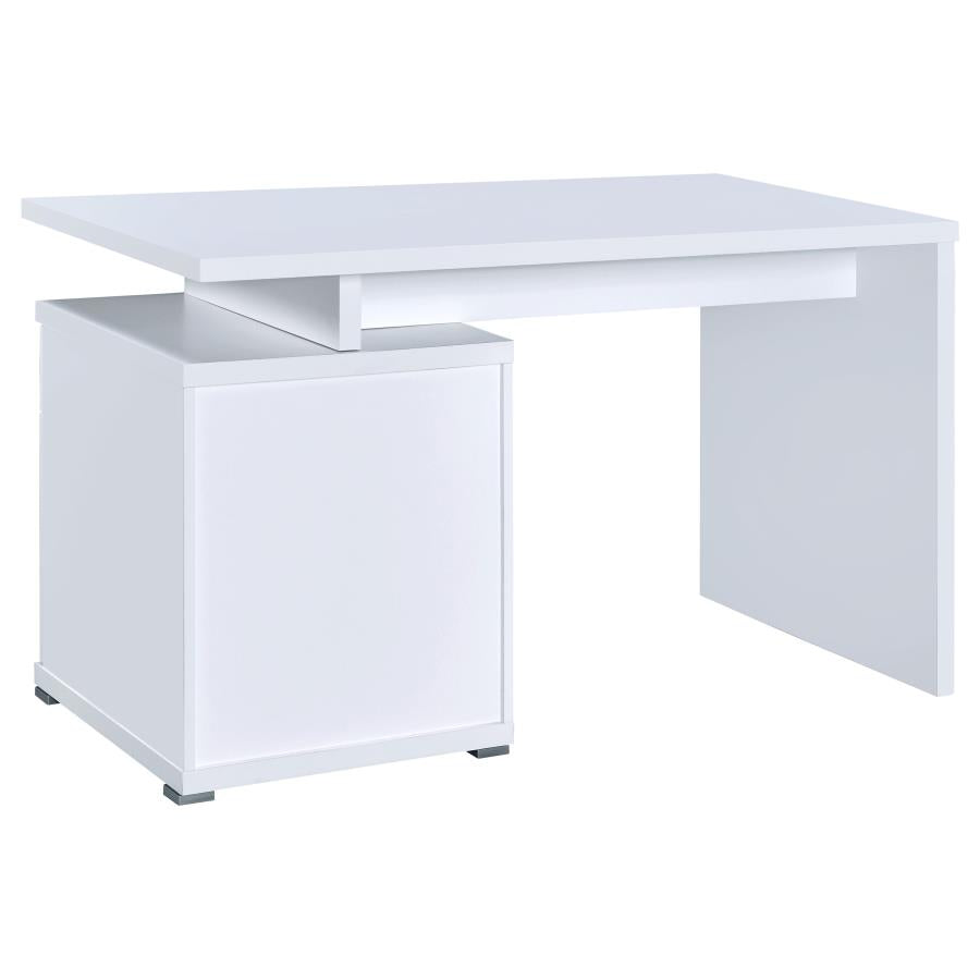 Irving White Computer Desk - furniture place usa