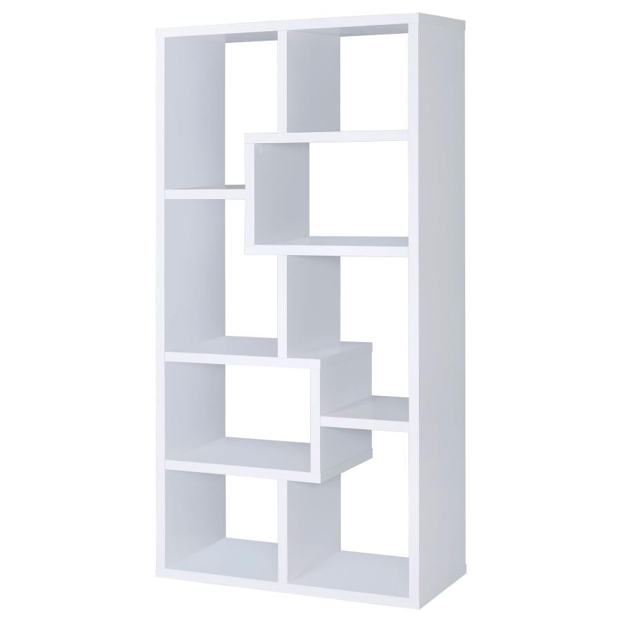 Theo White Bookcase - furniture place usa