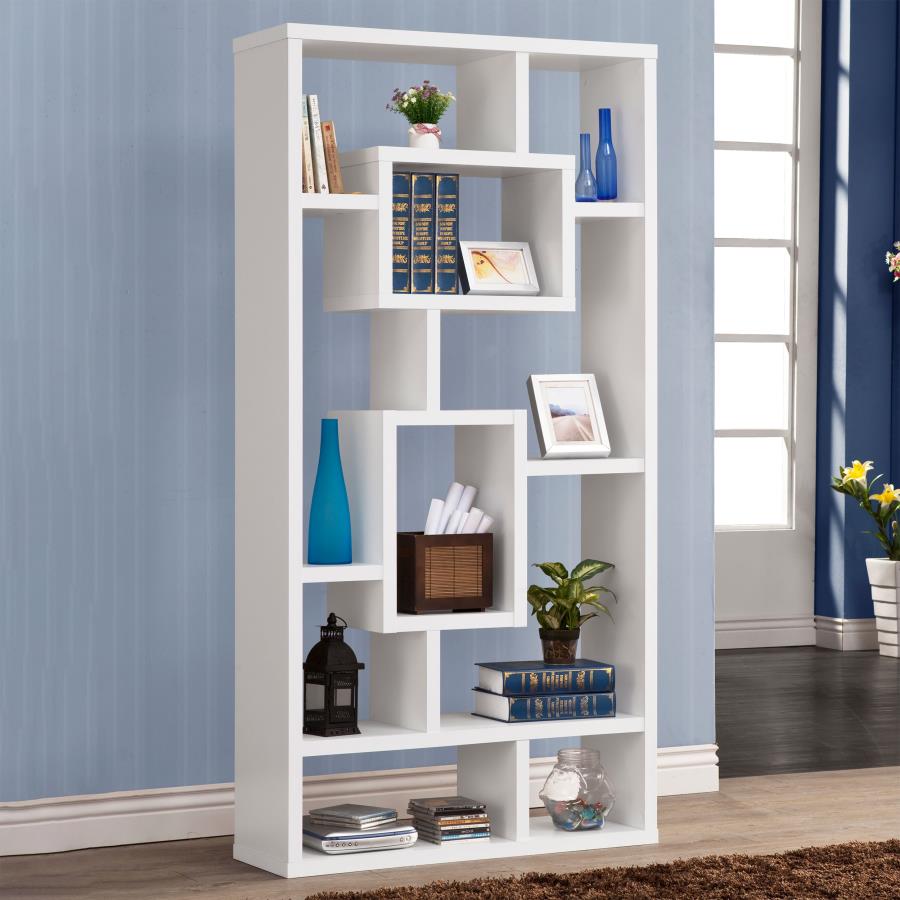 Howie White Bookcase - furniture place usa