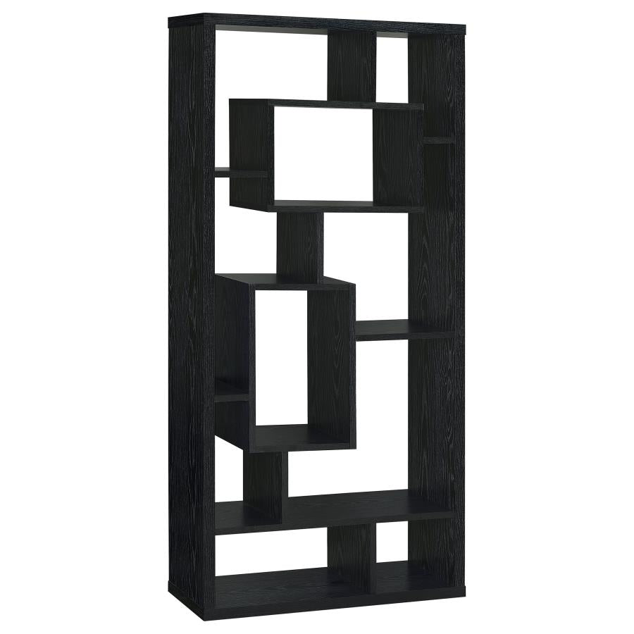 Linbrook Black Bookcase - furniture place usa