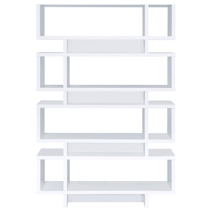 Reid White Bookcase - furniture place usa