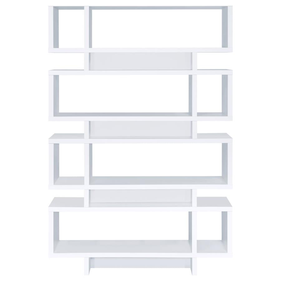 Reid White Bookcase - furniture place usa