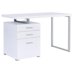 Brennan White Computer Desk - furniture place usa