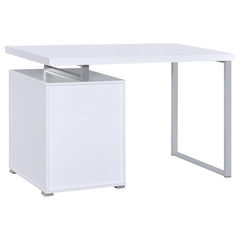 Brennan White Computer Desk - furniture place usa