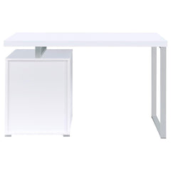 Brennan White Computer Desk - furniture place usa