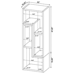 Velma Brown Bookcase / Tv Stand - furniture place usa