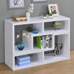 Velma White Bookcase / Tv Stand - furniture place usa