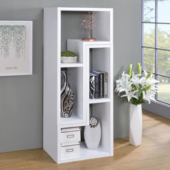 Velma White Bookcase / Tv Stand - furniture place usa