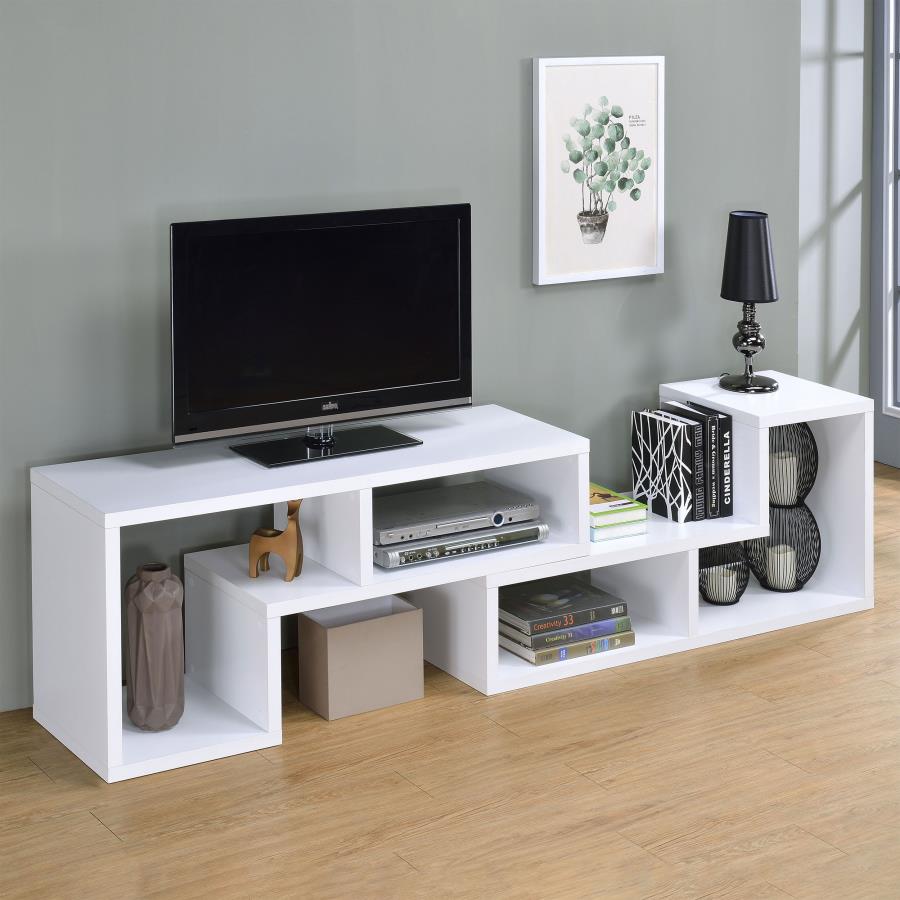 Velma White Bookcase / Tv Stand - furniture place usa
