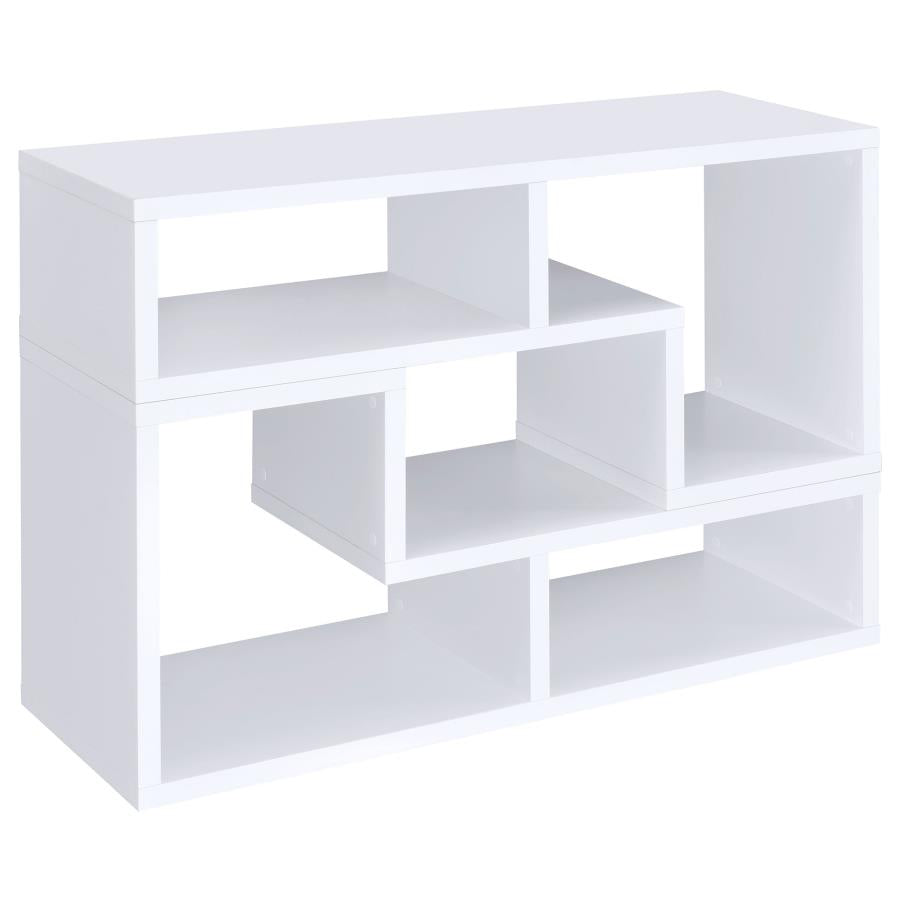 Velma White Bookcase / Tv Stand - furniture place usa