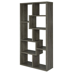 Theo Grey Bookcase - furniture place usa