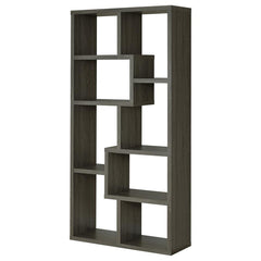 Theo Grey Bookcase - furniture place usa