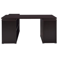 Yvette Brown L-shape Desk - furniture place usa