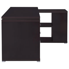 Yvette Brown L-shape Desk - furniture place usa