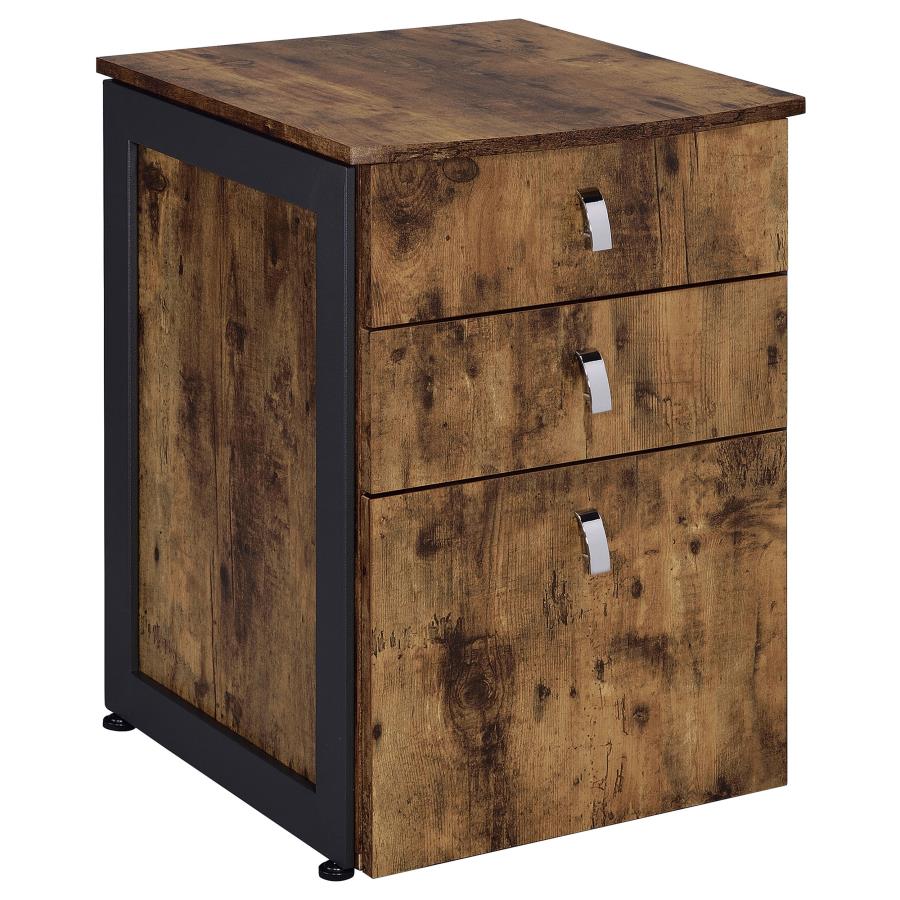 Estrella Brown File Cabinet - furniture place usa