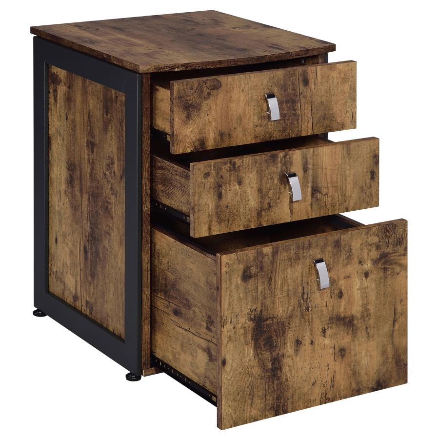 Estrella Brown File Cabinet - furniture place usa