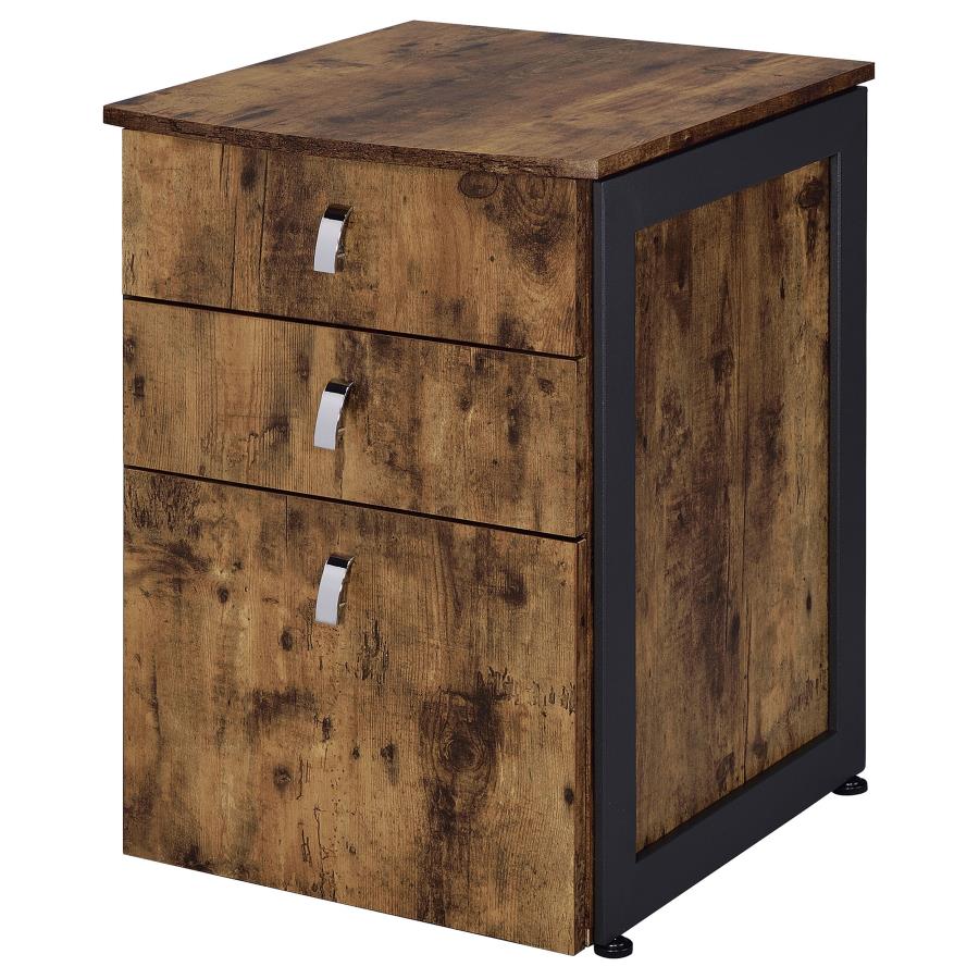 Estrella Brown File Cabinet - furniture place usa