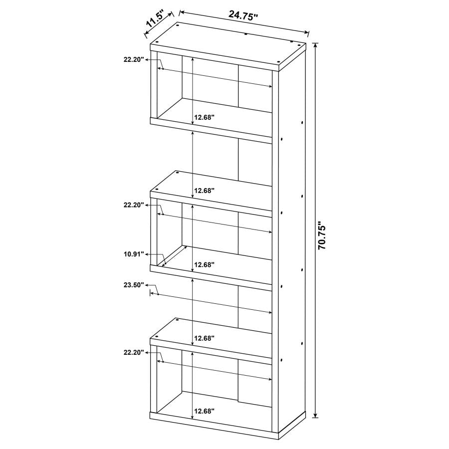 Joey Brown Bookcase - furniture place usa