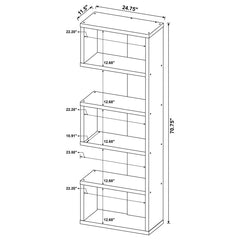 Joey Brown Bookcase - furniture place usa