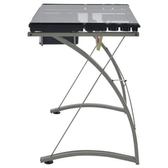 Melo Grey Drafting Desk - furniture place usa
