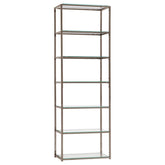 Kate Black Bookcase - furniture place usa
