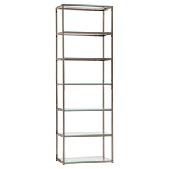 Kate Black Bookcase - furniture place usa