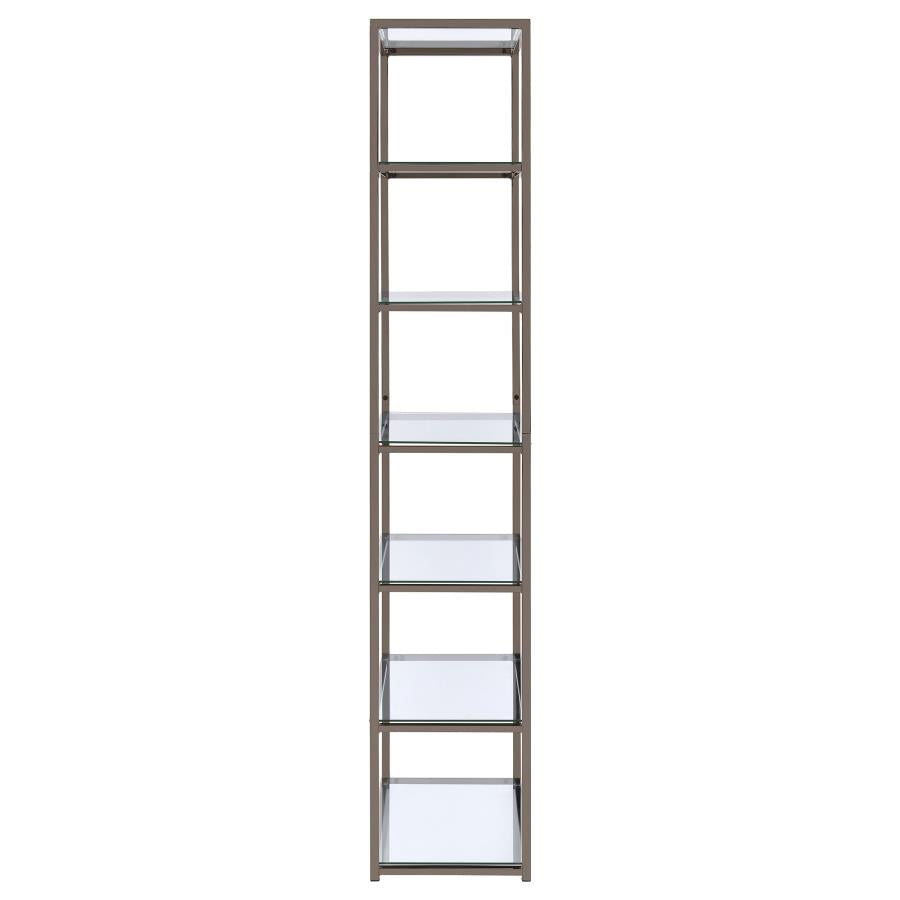 Kate Black Bookcase - furniture place usa