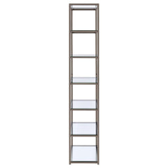 Kate Black Bookcase - furniture place usa