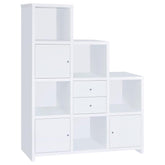 Spencer White Bookcase - furniture place usa