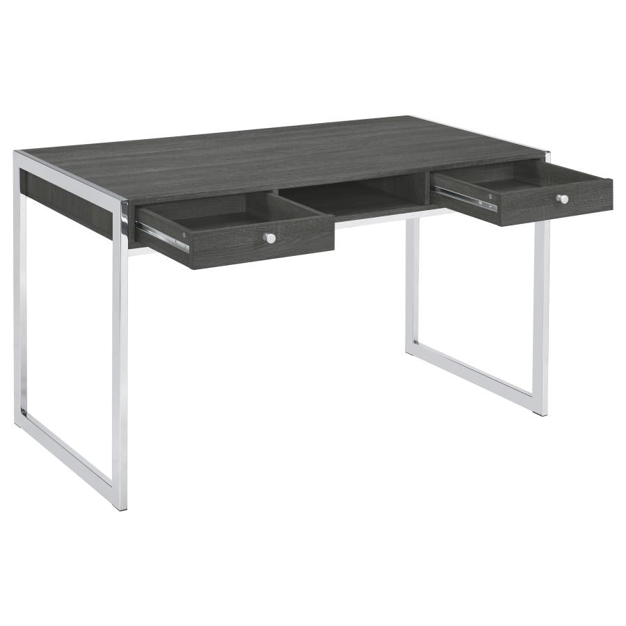 Wallice Grey Writing Desk - furniture place usa