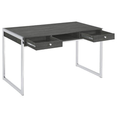 Wallice Grey Writing Desk - furniture place usa