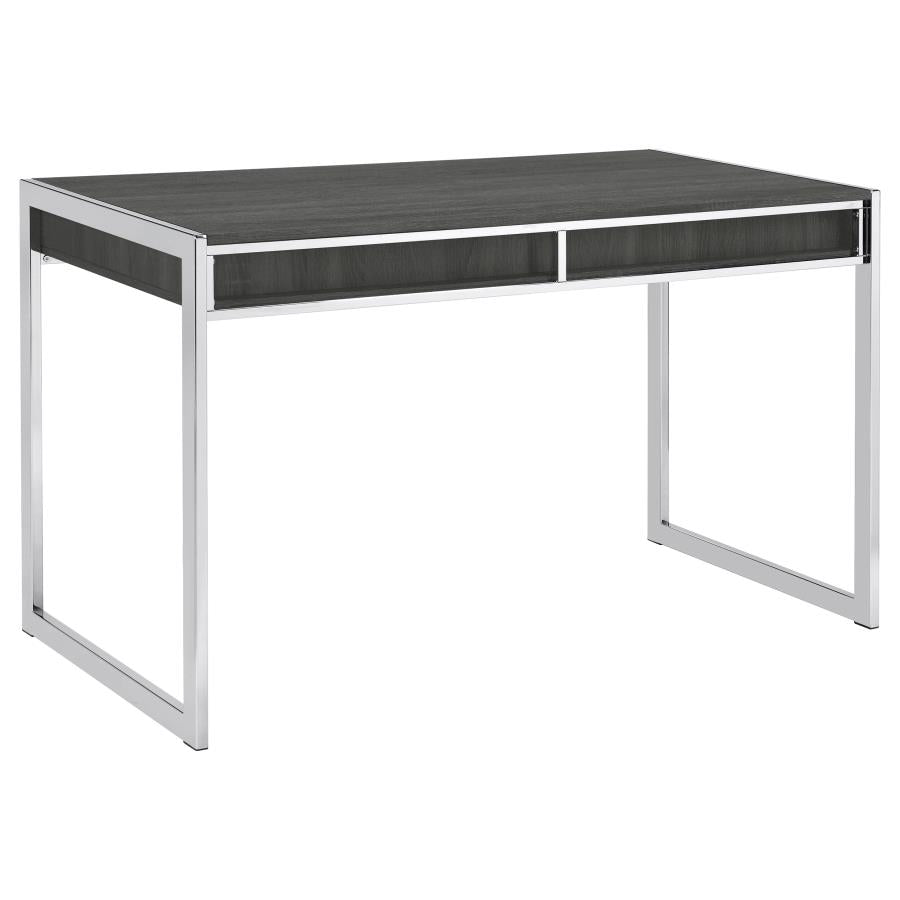 Wallice Grey Writing Desk - furniture place usa
