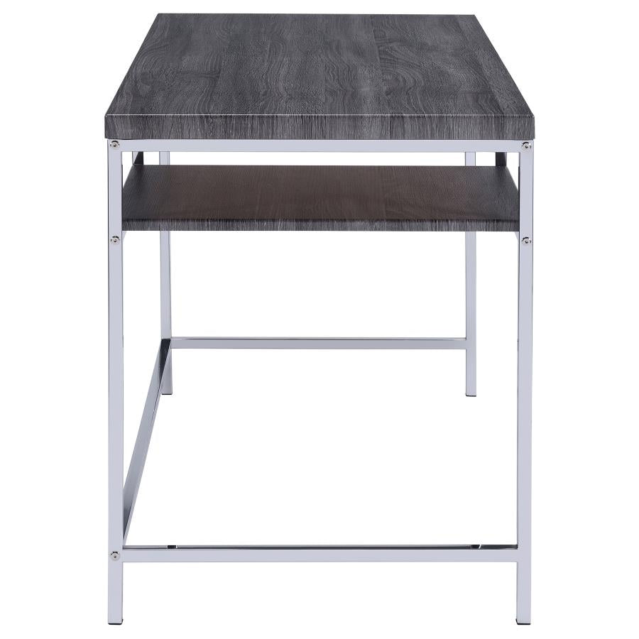 Kravitz Grey Writing Desk - furniture place usa