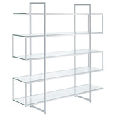 Elmer Silver Bookcase - furniture place usa