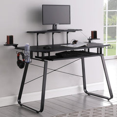 Alfie Black Gaming Desk - furniture place usa