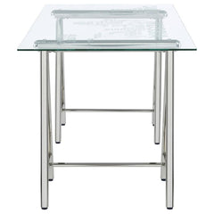 Patton Silver Writing Desk - furniture place usa