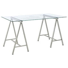 Patton Silver Writing Desk - furniture place usa