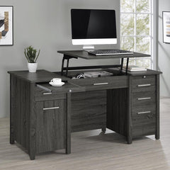 Dylan Grey Lift Top Computer Desk - furniture place usa