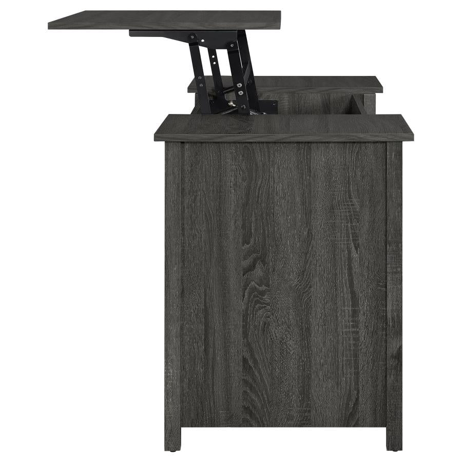 Dylan Grey Lift Top Computer Desk - furniture place usa