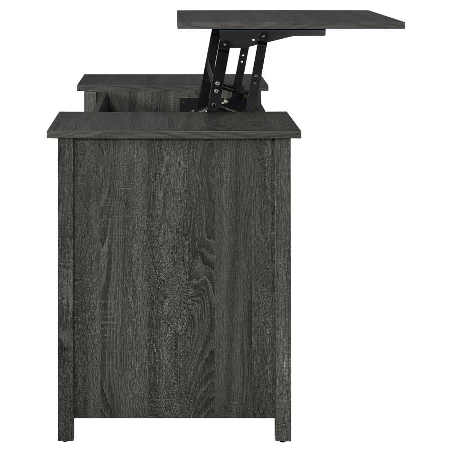Dylan Grey Lift Top Computer Desk - furniture place usa