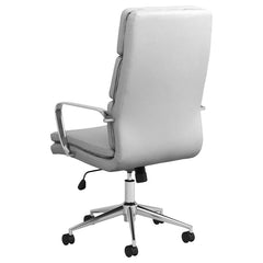 Ximena White Office Chair - furniture place usa