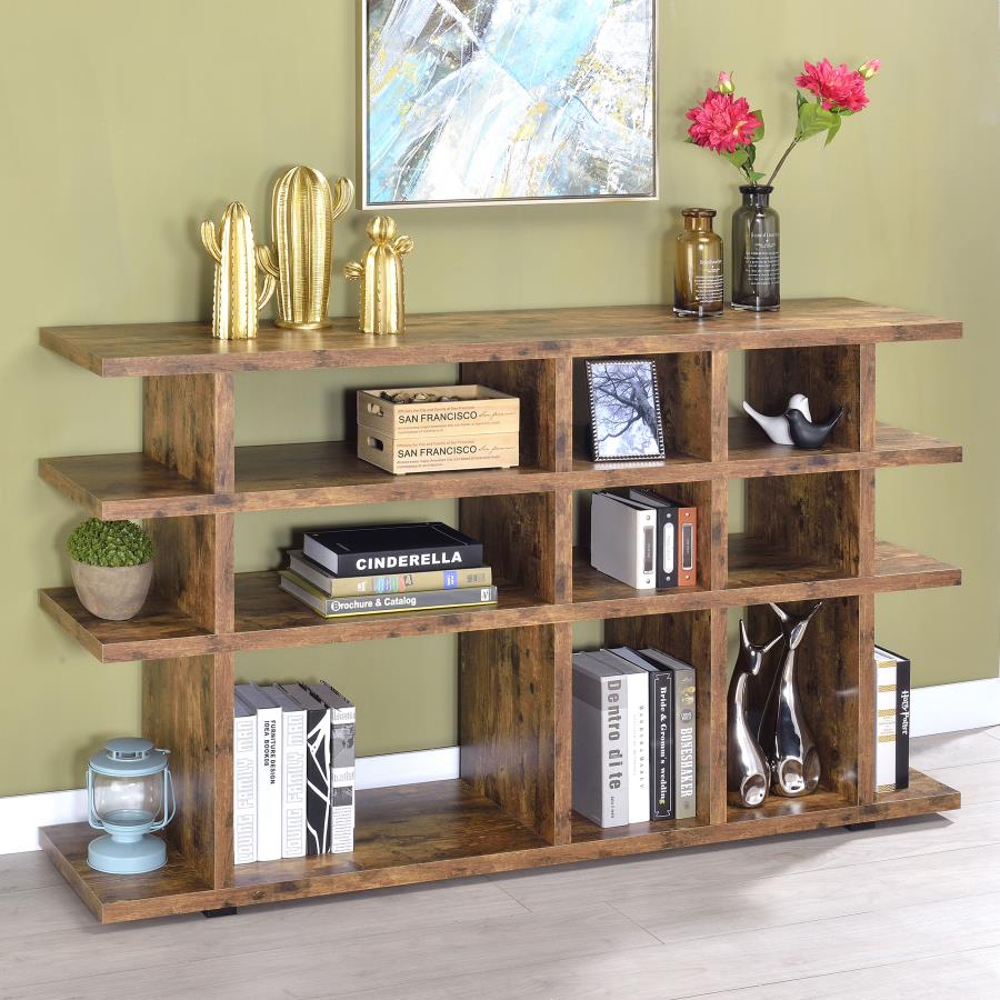 Santos Brown Console Bookcase - furniture place usa