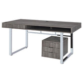 Whitman Grey Computer Desk - furniture place usa