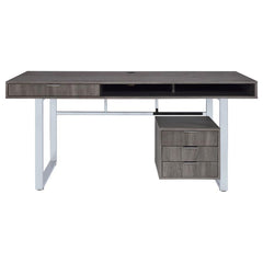 Whitman Grey Computer Desk - furniture place usa