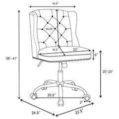 Julius Black Office Chair - furniture place usa