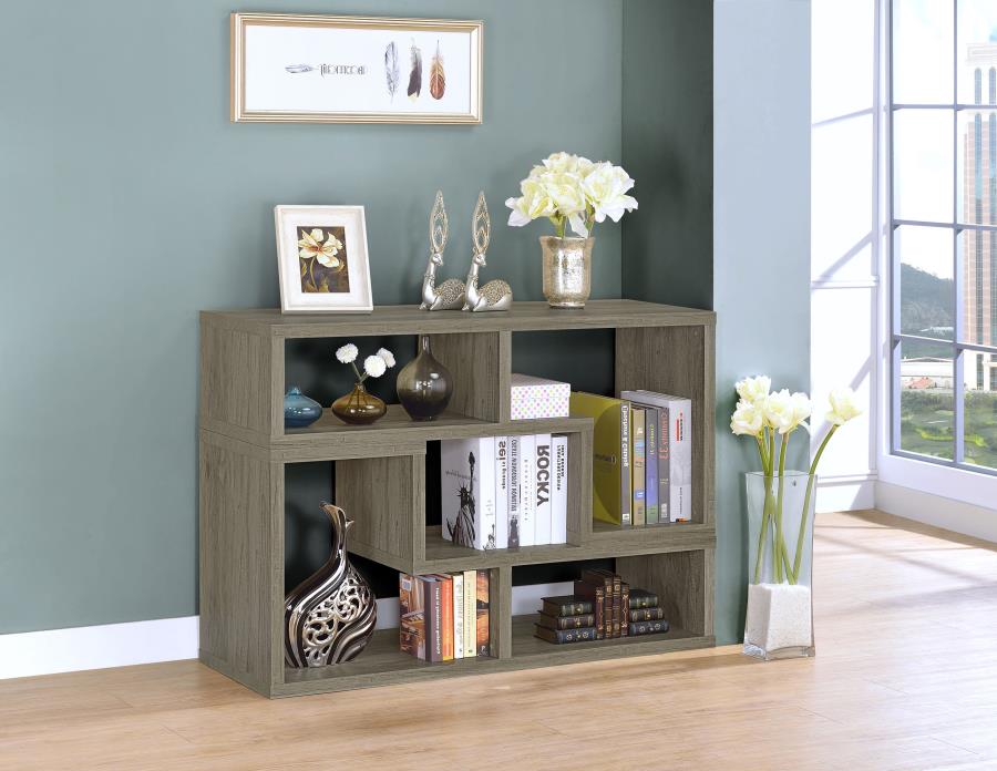 Velma Grey Bookcase / Tv Stand - furniture place usa