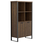 Pattinson Brown Bookcase - furniture place usa