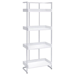 Ember White Bookcase - furniture place usa