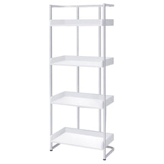 Ember White Bookcase - furniture place usa