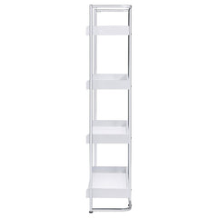 Ember White Bookcase - furniture place usa